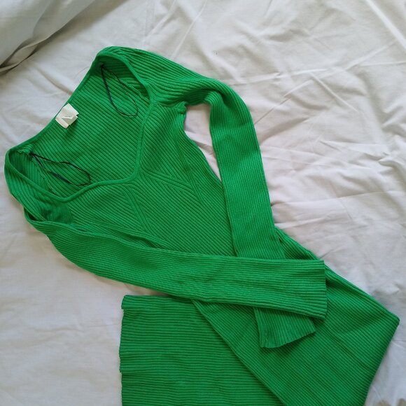 H&M green midi dress - Picture 4 of 6